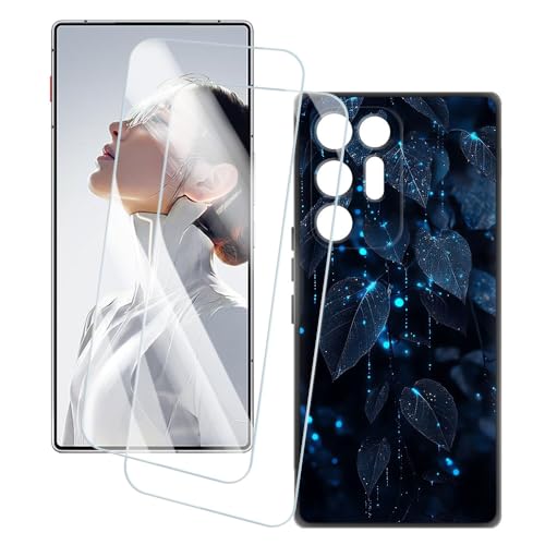 OAGELIM 2�Z�b�g �X�N���[���v���e�N�^�[ + �P�[�X ZTE Nubia Red Magic 11 Air Trace 5G (6.85 �C���`) �Ƃ̌݊������� �A�[�e�B�X�e�B�b�N�J�X�^���v�����g�J�o�[�Ƌ����K���X�t�B���� �X�N���b�`�h�~ (�t