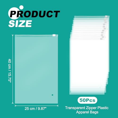 Bolsa transparente con cremallera ideal para preparar la maleta y tus envíos 3