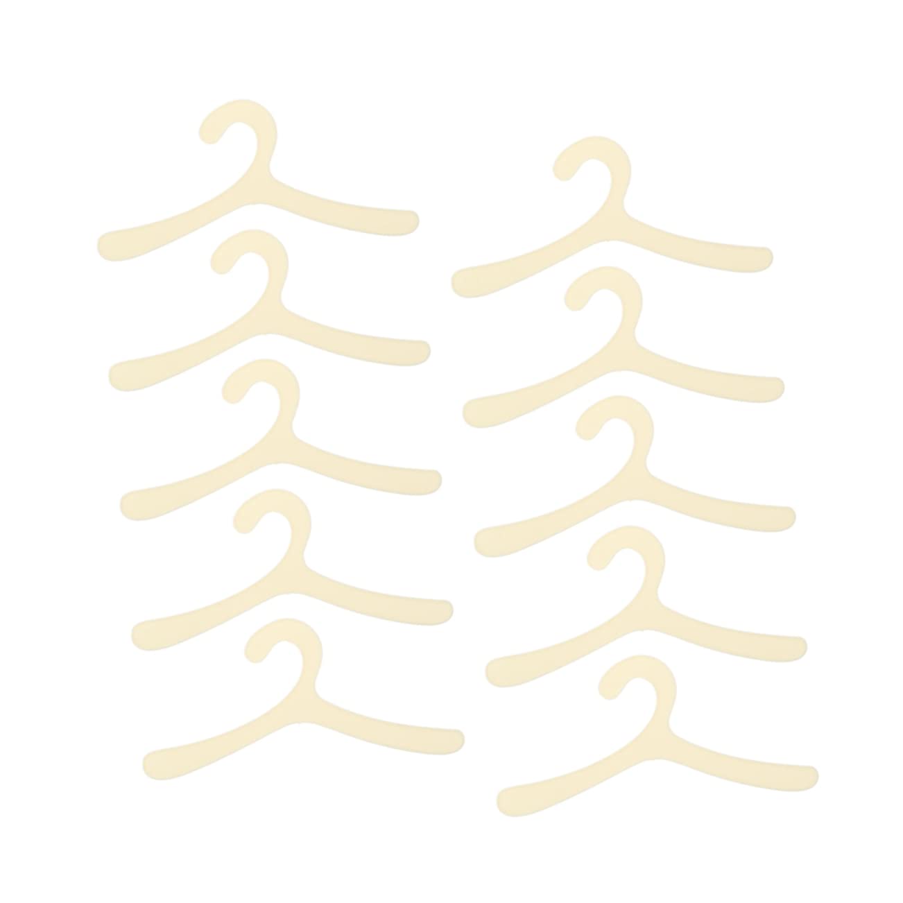 Levemolo 10Pcs Compact Pet Clothes Hangers for Dog Apparel Lightweight and Durable Coat Trouser Hangers for Travel and Home Use