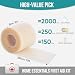 Hydrocolloid Roll for Wound Care, Hydrocolloid Patch Bandages with Self-Adhesive, Bed Sore Bandages, Highly Absorbent for Burn, Blister, Acne Care, Sterile and Waterproof (2in x 12ft)
