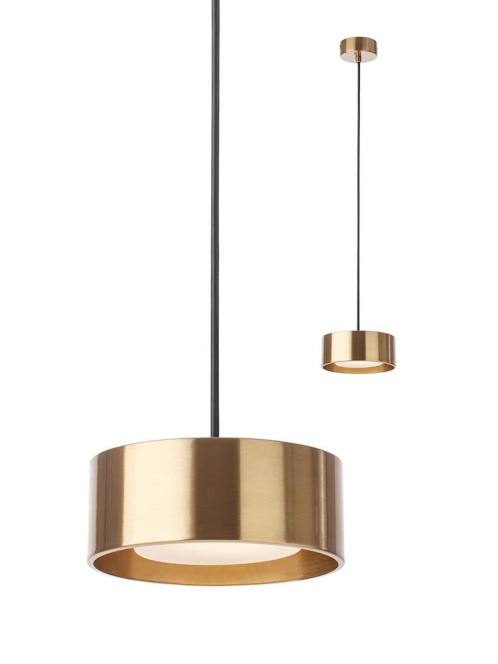 Generico Lampadario a led sospensione design moderno ottone per salotto, soggiorno, cameretta, ingresso, corridoio, camera da letto RD- (Ottone - RD-0655)