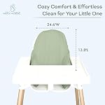Nibble And Rest Highchair Coussin pour Coussion gonflable, Compatible pour IKEA Chaise haute Antilop, Accessoires de chaise haute, Stain-Proof,Lavable & Coussin essuyable (Coussin) NOT Inclus(âge)