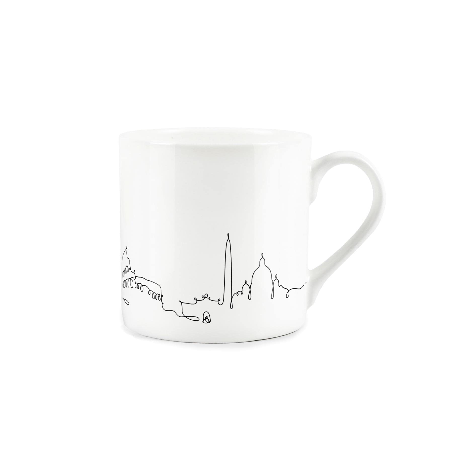 Purely Home Rome City Skyline Collection - Bone China Mug White Coffee/Tea Present Gift for Travel Lovers - Image 2