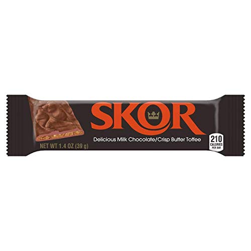 Skor Milk Chocolate Butter Toffee 1.4 Oz Candy Bars, Multiple Pack Box By Candy Cabin (6 Pack) #TOP1