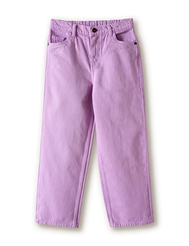 Image of Amazon Brand - Symbol Girls Cotton Wide Leg Fit Jeans | Casual Denim | Age 6-14 Years