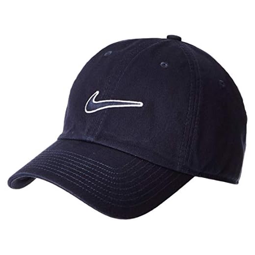 Nike Heritage 86 Essential Swoosh Gorra Regulable, Unisex Adulto, Azul (Obsidian), Talla Única