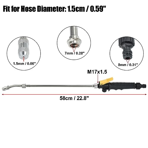Pistolet à eau haute pression X AUTOHAUX 58 cm extensible