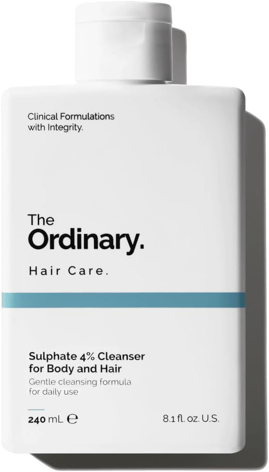 The Ordinary Sulphate 4% Cleanser for Body and Hair — Gentle Daily Cleansing for All Skin and Hair Types, 240ml