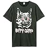 Amplified Unisex Adult Black Cat Biffy Clyro T-Shirt (XXL) (Strange Blue) #1