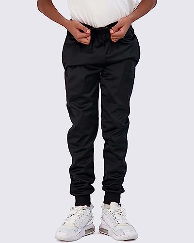 Real Essentials 3 Pack Boys Tricot Sweatpants Joggers Kids Boy Jogger Sweatpant Pant Track Pants Athletic Workout Gym Apparel Training Fleece Tapered Slim Fit Tiro Soccer Casual Clothing,Set 5,M  thumb #1