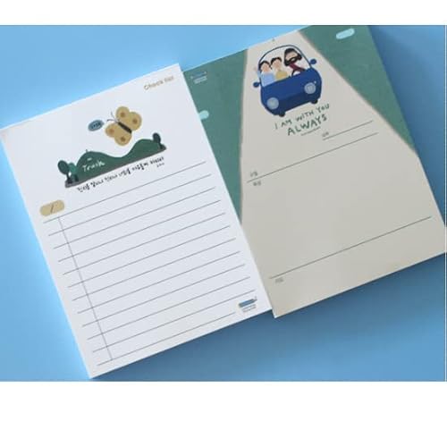 Goodnewsdrawing, Memo Pads, Note Pad, English And Hangul(Korean), Bible Verse, Bible Illustration, 100 Sheet X 2Pcs (03 Qt) #TOP3