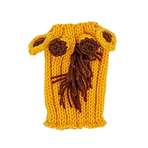   Zoo-Snoods-Giraffe-Costume-for-Dogs-and-Cats-Warm-No-Flap-Ear-Wrap-Hood-for-Pets-Dog-Outfit-for-Winters-Halloween-Christmas-New-Year-Soft-Yarn-Ear-Covers-Small
