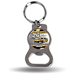 Rico Industries NASCAR Christopher Bell Metal Bottle Opener Keychain Lightweight, Durable