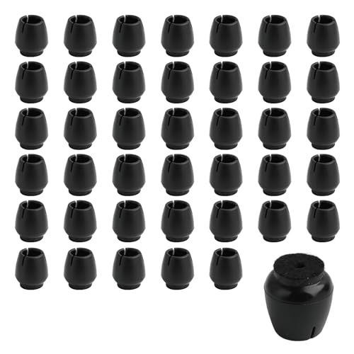 Annlpoy 40 Stück Stuhlbeinschoner rutschfeste Stuhlfüße stuhlbeinkappen rund stuhlbeine bodenschutz, Geeignet für 12–16 mm Runde Beine, für Tische, Stühle und Büromöbel, Schwarz Annlpoy 40 Stück Stuhlbeinschoner rutschfeste Stuhlfüße stuhlbeinkappen rund stuhlbeine bodenschutz, Geeignet für 12–16 mm Runde Beine, für Tische, Stühle und Büromöbel, Schwarz