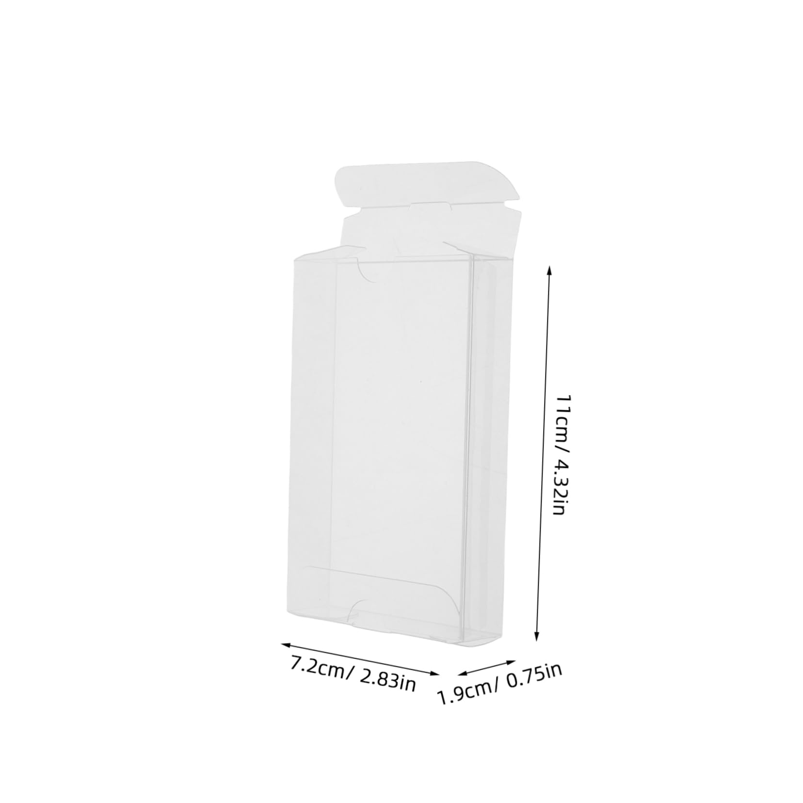 Mikinona 10pcs PVC Audio Cassette Storage Case Tape Container for Dust Organization and Display of Music Collectibles