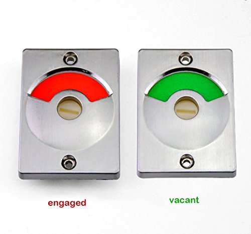Hyever Occupied Deadbolt For Bathroom Indicator Lock Door Latch For Public Toilet, Bathroom,Dressing Room #TOP1