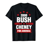 Bush Cheney 2000 America Election Campaign T-Shirt