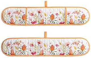 Amazon Brand - UMI Florals - Cozy Garden Double Oven Glove Outer 100% Cotton and Inner 100% Polyester 18 cm by 89 cm