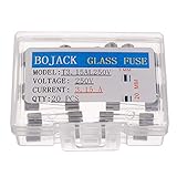 glassicherungen defekt BOJACK 20 Stück Hochwertige Langsamer Schlag Glas sicherungen