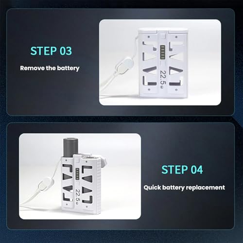 Baterías extraíbles dobles de 5000 mAh en cargador de diseño compacto 22.5W 6