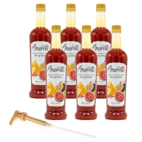 image for Amoretti - Passion-Orange-Guava Beverage Infusion, 94 Servings Per Bot