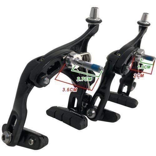 TEKTRO R539 Caliper Brake Set 47-59mm withQR Recessed Mount, Silver, ST1415-SILVER - Thumbnail 4