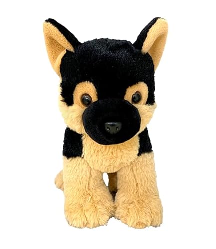 K-9 The German Shepherd Plush Toy 8 Inch Stuffed Animal Soft Cuddly Dog Plushie Small Hug Pillow Gift for Kids Toddlers Girls Boys Collectible Plush