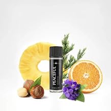 AROMELY Peaceful Scented Diffuser Oil Blend | Signature Aroma Scent | Luxurious Fragrance with Notes of Pineapple, Green Leaves, Oranges, Papaya, Lemon, Cardamom, Amber and Musk 20 ml.