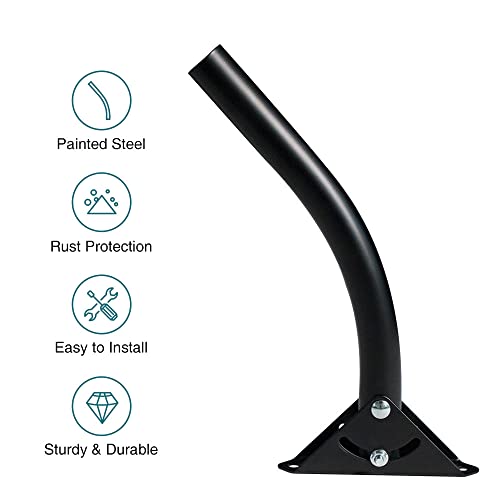 ANTOP Adjustable Attic Antenna Mount - Outdoor TV Antenna Mounting Pole Universal Mount Brackets - Easy Installation, Solid Structure, Weather Proof