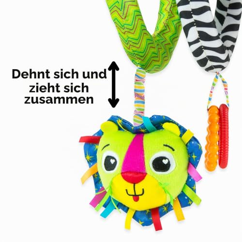 LAMAZE Activity Spiral Baby Pram Toy , Soft Baby Sensory Toy Ideal for Prams and Pushchairs , Suitable from 0 - 6 Months, Boys and Girls – Ansicht 3