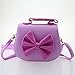Dodocat Super Cute 3D Design Purple Bowknot Messenger Bag Kids Shoulder Bag Crossbody Handbag
