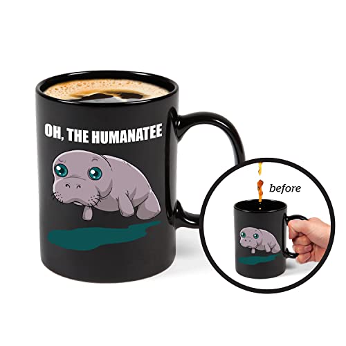 Bigmouth Inc Color Changing Manatee Mystery Mug, Holds 16Oz, Changes When Hot Or Cold, Ceramic Coffee Cup #TOP4