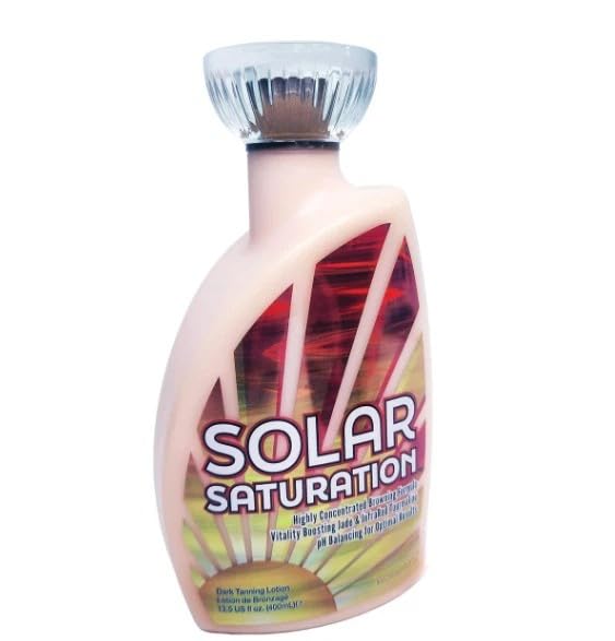 Generic Solar Saturation Red Light Tanning Lotion, Cruelty Free Formula, All Skin Types, Brown, 10 Fl Oz