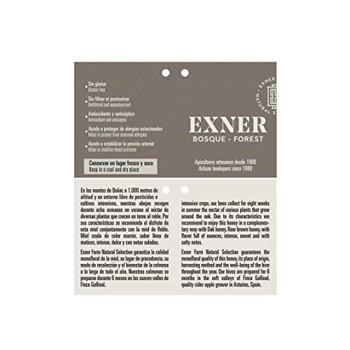 Miniatura 4 de Exner Miel Cruda 100 Raw Honey Artesana - 2 Variedades Roble 450 Gr Y Bosque 450 Gr - Naturaleza Y Montaña, Pura, Sin Filtrar, Sin Pasteurizar, Sin Gluten