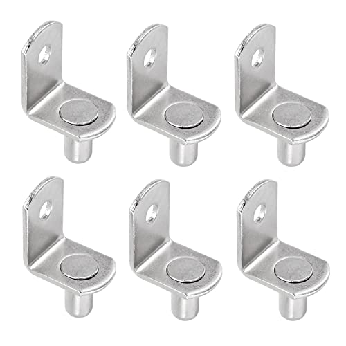 Shelf Support Pegs - 1/4 Inch Cabinet Shelf Brackets,Nickel Plated L-Shaped Clips For Kitchen,Bookcase&Furniture Closet Shelf Pins Support-45 Pcs #TOP10