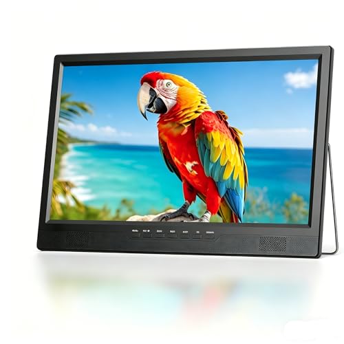 Review: Desobry TV portátil de 48.3 cm para acampamento, bateria de 8000 mAh, TV portátil para falta de energia, suporte ajustável de 180°, entrada HDMI 1080p, entrada AV, USB, TV pequena para cozinha,