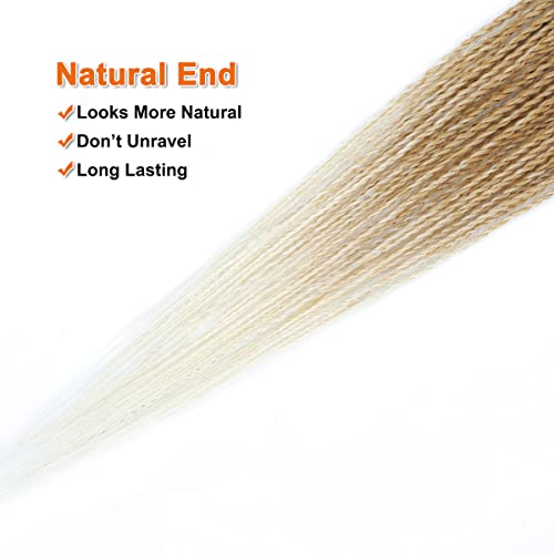 Small Crochet Hair Senegalese Twist 18 Inch 8 Packs Ombre Crochet Braids Hair, 35 Strands/Pack Crochet Twist Hot Water Setting, Pre-Lopped Crochet Hair For Black Women (18 Inch, 1B/27/613) #TOP5