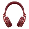 Pioneer DJ HDJ-CUE1BT-R On Ear Headphones with Bluetooth and Wired Capability - Compact and Foldable Design - Detachable Cables - Padded Ear Cups with 90 Degree Swivel - Red