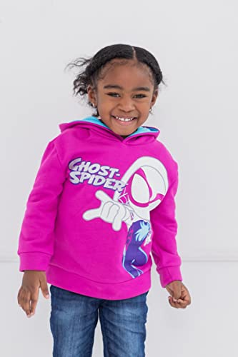 Marvel Spidey And His Amazing Friends Ghost-Spider Little Girls Pullover Hoodie 6-6X #TOP1