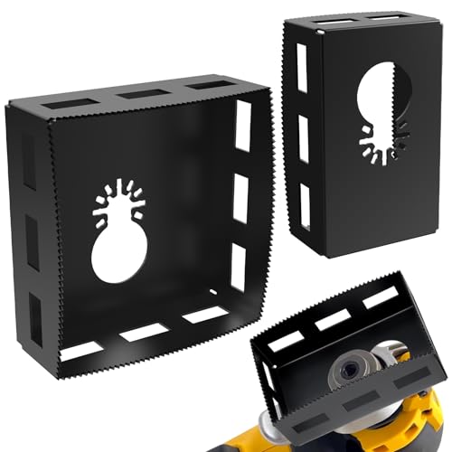 2 Pcs Square Slot Cutter Drywall Outlet Cutter for Drywall Oscillating Tool