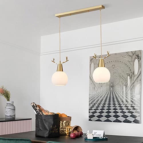 Lustre suspendu en cuivre au design rétro pour illuminer votre salle à manger