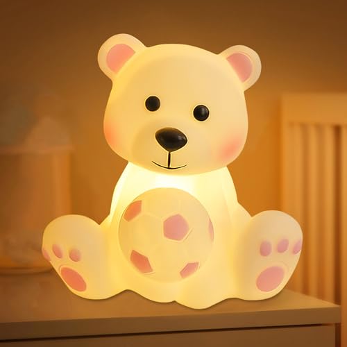Luce notturna per camera da letto: la lampada per bambini è realizzata in silicone ecologico e ABS, durevole, con un tocco rilassante, la luce notturna in silicone è il miglior regalo per bambini, amici.