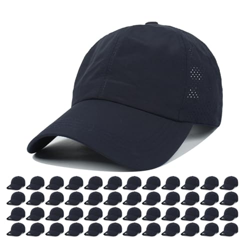 Image of Quick Dry Fit Baseball Cap - Water Repellent Sun Hat for Fishing, Running, Hiking, Golf, Surfing, Sailing, Boating