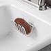 InterDesign Metro Rustproof Aluminum Suction Sponge Holder for Kitchen Sink - Cradle, Silver