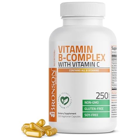Bronson Vitamin B Complex with Vitamin C - 250 Capsules Cover