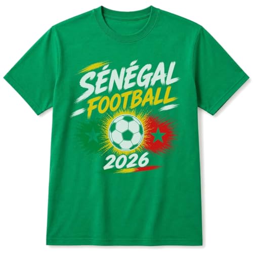 USA Canada Football Championship 2026 Soccer Shirt - International Football Fan Tee - Senegal Game Day Apparel Small Turf Green