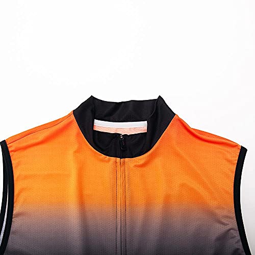 Men's Cycling Jersey Set Sleeveless Bike Shirts Tops Cycling Vest Bicycle Clothing Shorts With Gel Padded #TOP3