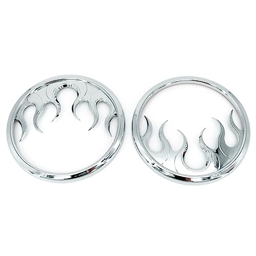 Cubiertas cromadas para parlantes frontales de moto miniatura 3