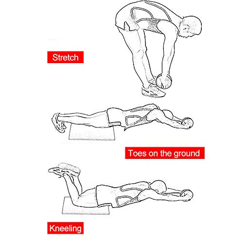 Roda abdominal MEISI, roda abdominal com aderência confortável, exercício abdominal silencioso, trei