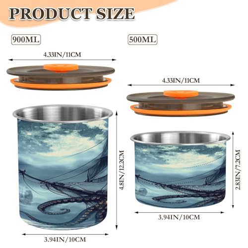 Envase hermético de acero inoxidable Blueangle 30oz miniatura 2